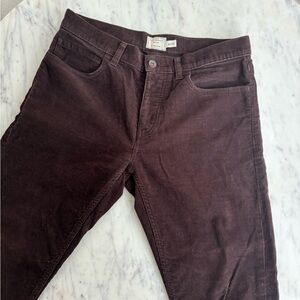 Club Monaco corduroy brown pants in men’s 30/30
